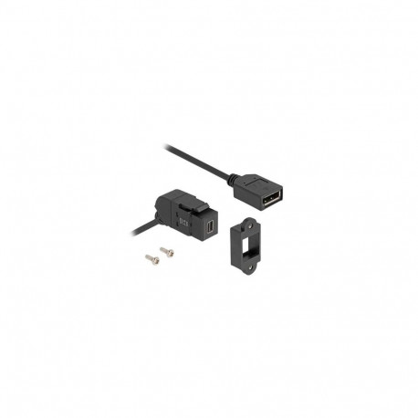 DeLOCK 67155 cable gender changer Mini DisplayPort DisplayPort Black