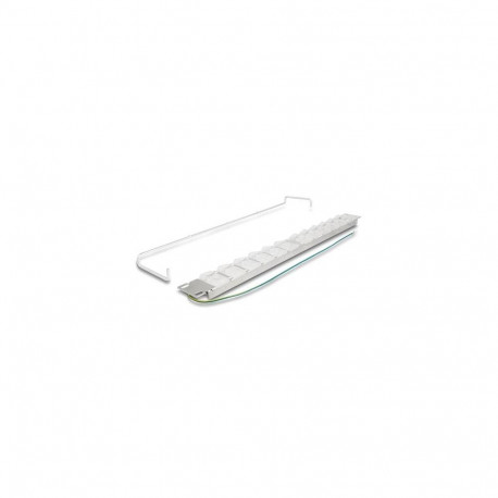 DeLOCK 19″ Keystone Patch Panel with 24 tiltable ports and strain relief