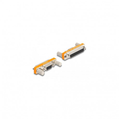 DeLOCK Adapter D-Sub 9 pin female with nuts to D-Sub 25 pin female with screws