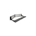 DeLOCK 19″ Keystone Patch Panel 48 port with strain relief 2U angled black