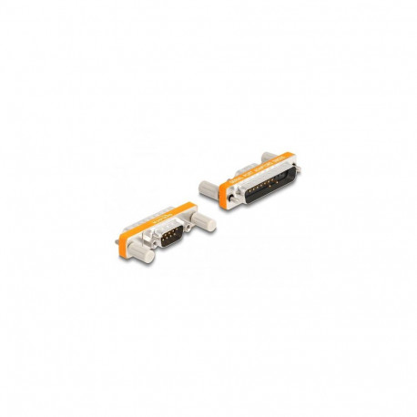 DeLOCK Adapter D-Sub 9 pin male with nuts to D-Sub 25 pin male with screws