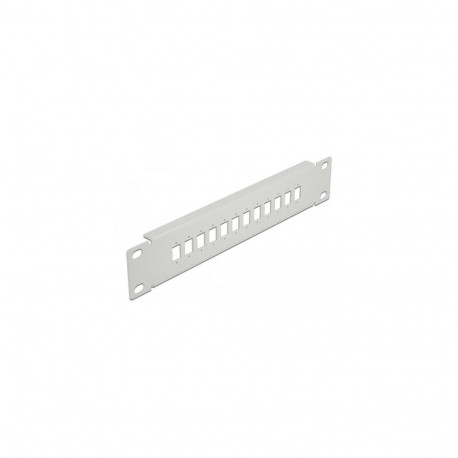 DeLOCK 10″ Fiber Optic Patch Panel 12 Port for SC Simplex / LC Duplex 1U grey