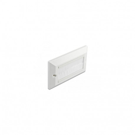 DeLOCK Cable Management Cover 146 x 86 mm with white Brush Strips