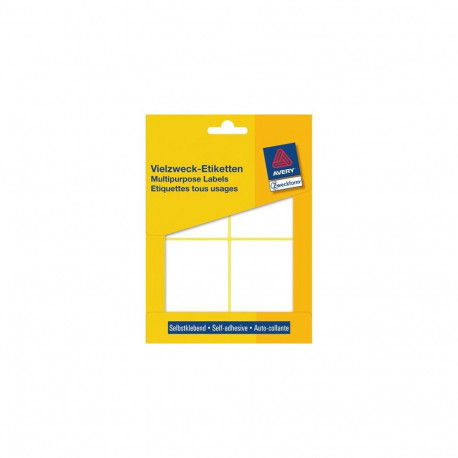 Avery Manual Labels, White, 80 x 54 mm
