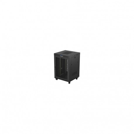 Lanberg | Rack cabinet 19" free-standing 22U/800x800 (flat pack) with mesh door, LCD | FF01-8822-23B