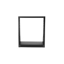 StarTech.com 12U 2-Post Open Frame Desktop Server Rack, 19in Compact Space-Saving Floor IT Rack with