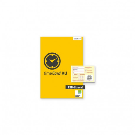 Reiner SCT timeCard AU, 25 employees, ESD, 1 year Commercial 1 license(s) Electronic Software Downlo