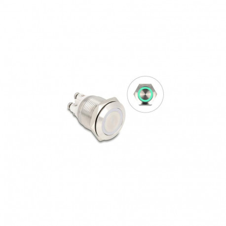 DeLOCK 20978 push-button panel Silver