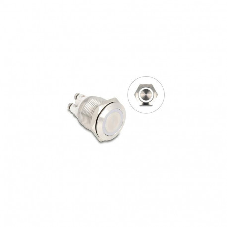 DeLOCK 20977 push-button panel Silver