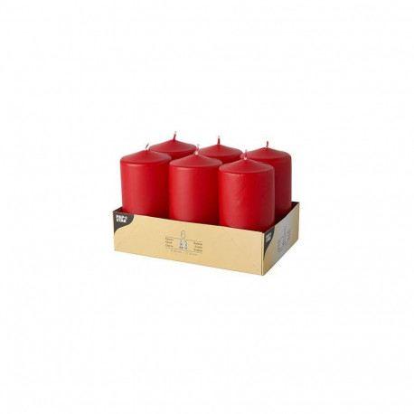 Papstar 17997 wax candle Round Red 6 pc(s)