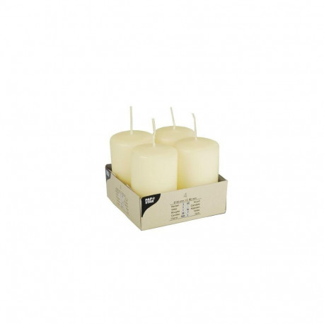 Papstar 15361 wax candle Cylinder Ivory 4 pc(s)