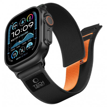 TECH-PROTECT NYLON ELITE APPLE WATCH 8 / 9 / 10 / 11 / 12 / SE / ULTRA (44 / 45 / 46 / 49 MM) BLACK/