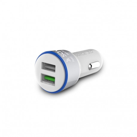 Car Charger - SAVIO SA-06/W 3.0A 2xUSB White/Black