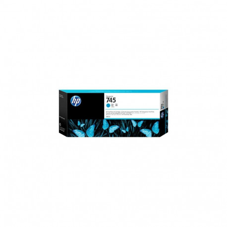 HP 745 300-ml DesignJet Cyan Ink Cartridge