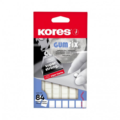 Kleepmass KORES Gumfix, 50 g, valge, 84 tk