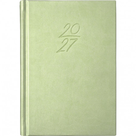 Raamatkalender Kalendermärkmik A6 PÄEV, kunstnahk (HELEROHELINE) 00029/40247