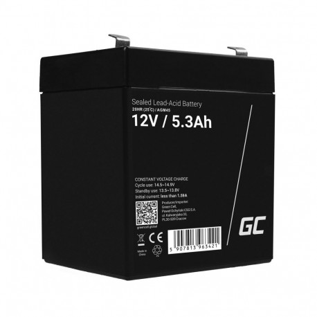 Green Cell AGM45 UPS battery Sealed Lead Acid (VRLA) 12 V 5.3 Ah