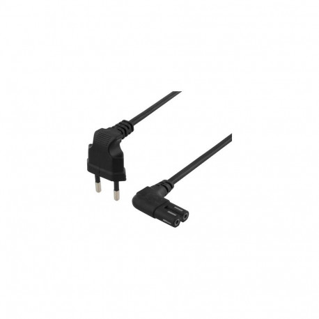 Deltaco DEL-109BL power cable Black 1 m CEE7/16 IEC C7