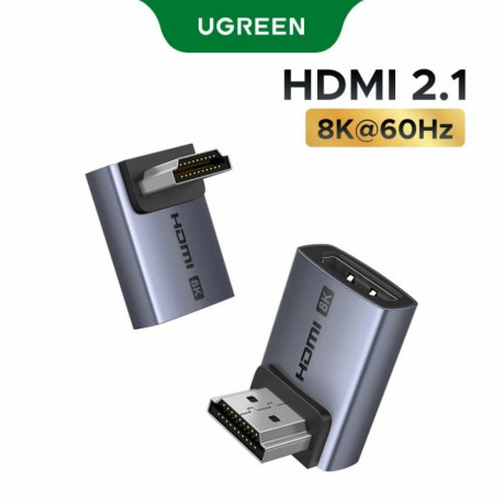 Adapterid, HDMI-pesa – HDMI-pistik, 90° ja 270° nurgaga, HDMI 2.1, 8K@60Hz, 48 GBps, HD189, UGREEN