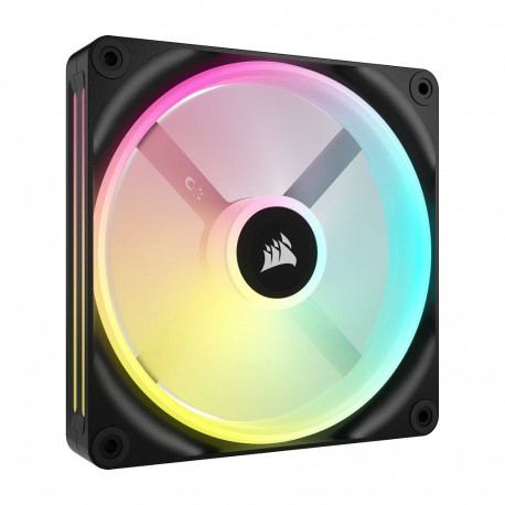 Corsair korpuseventilaator ICUE LINK QX140 RGB temperatuurisensoriga 140mm, must