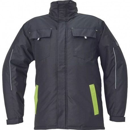 Cerva Max Vivo talvejope must/kollane 2xl