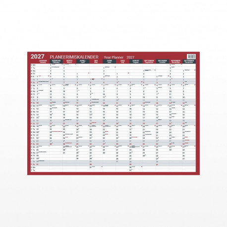 2913110000, Lauakalender Planeerimiskalender