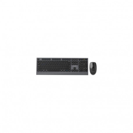 Gembird Dual-mode slim wireless desktop set, 2.4G+BT, US layout