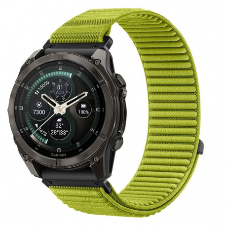 TECH-PROTECT NYLONLOOP GARMIN FENIX 5 / 6 / 6 PRO / 7 / 8 / 8 PRO / 9 / 9 PRO (47 MM) ELECTRIC LIME
