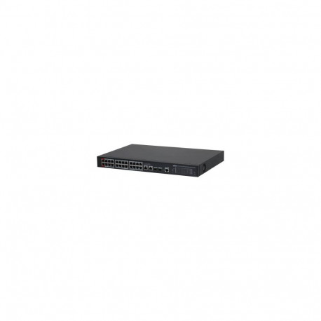Switch|DAHUA|Switch type Managed|Switch layer L2|26xRJ-45 ports|RJ-45 Ports Type Gigabit Ethernet (1