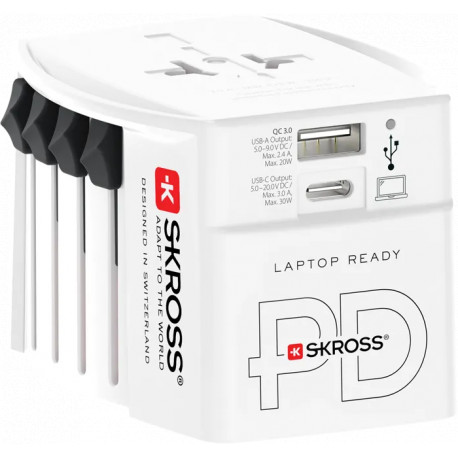 Skross reisiadapter AC30PD MUV USB