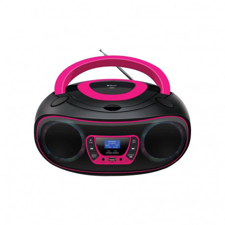 Denver DAB+/FM-raadio ja Bluetooth-funktsiooniga boombox, roosa