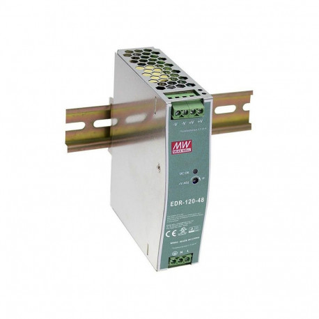Tööstuslik toiteplokk POW-4841 48VDC 120W DIN-liistule PoE
