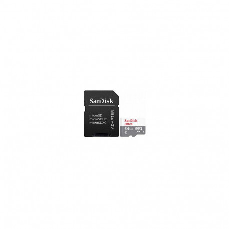 "CARD MicroSD Card 64GB Sandisk Ultra Class 10 inkl. Adapter"