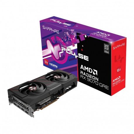 SAPPHIRE PULSE AMD RADEON RX 9070 GRE GAMING OC 12GB DUAL HDMI / DUAL DP