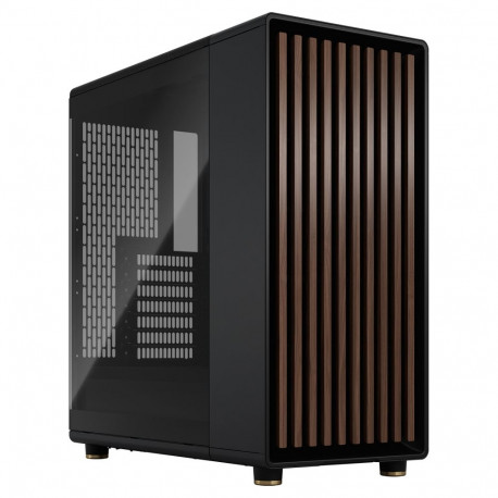 "Midi Fractal Design North Charcoal Black Window Clear"