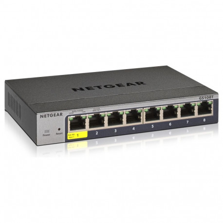 "8P Netgear GS108Tv3 M RM"