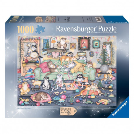 Ravensburger pusle 1000 tk: kasside jõulupidu