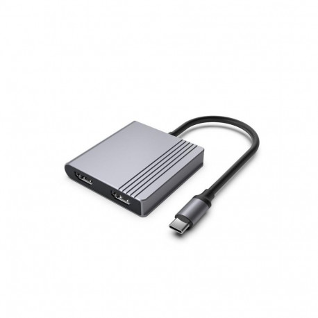 Gembird A-CM-COMBO3-04 interface hub USB Type-C 5000 Mbit/s Grey