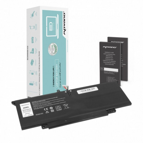 Aku JHT2H Dell Latitude 7410 2-in-1, 7310 2-in-1, P33S, P34S jaoks, 6400mAh (49Wh)