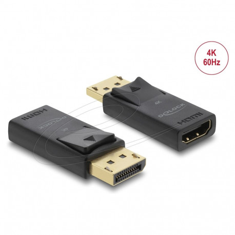 aktiivne DisplayPort 1.2–HDMI-adapter 4K HDR-funktsiooniga
