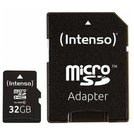 Intenso memory card microSDHC 32GB C10 + adapter