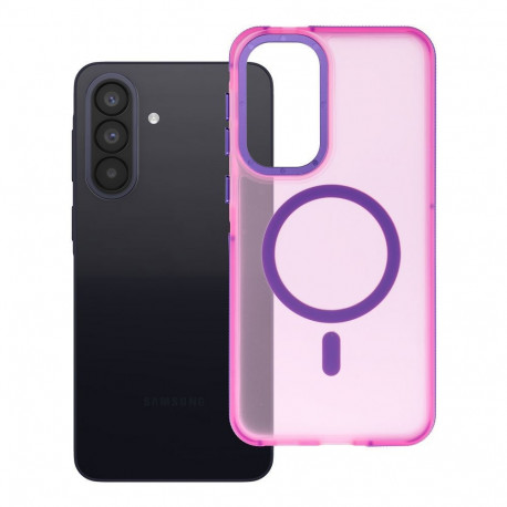 Case for Samsung A57 Forcell F-Protect Vivid Premium compatible with MagSafe pink