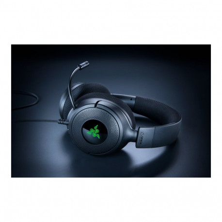 Razer juhtmega mänguri peakomplekt Kraken V4 X Sensa HD Haptics Edition, must
