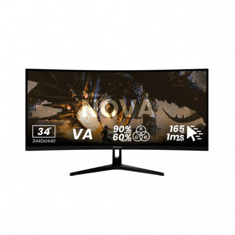 Arozzi Nova 34" Curved VA 165Hz - Black