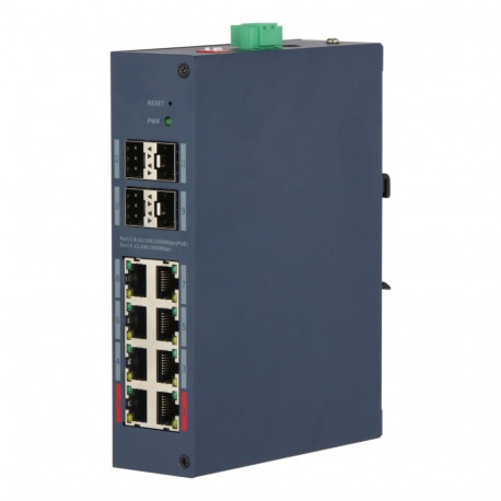 DAHUA Switch||CHS4412-8GT-125|Switch type Managed|Switch layer L2|Form factor Desktop|8xRJ-45 ports|