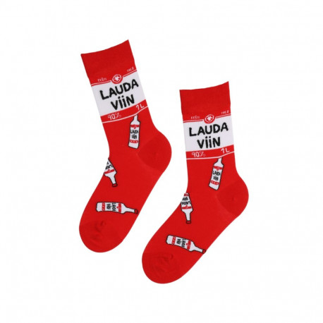 SOKISAHTEL LAUDA VIIN punased "Vanamehe multika" sokid