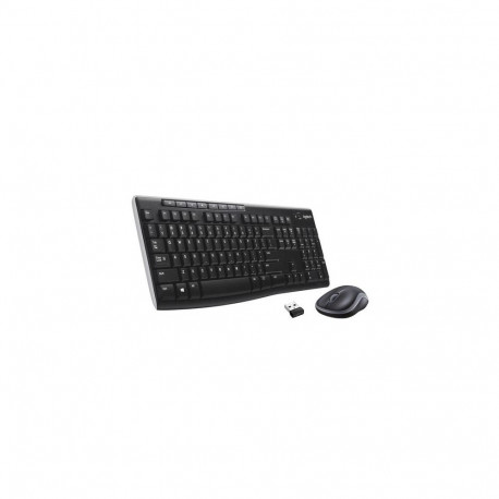 LOGI juhtmevaba klaviatuuri ja hiire komplekt MK270 USB (US), must