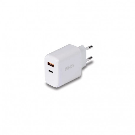 LINDY USB-laadija A- ja C-tüüpi 30W, valge