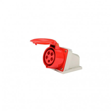 Industrial CEE Wall Socket 16A, 5-Pin, 3-phase, IP44