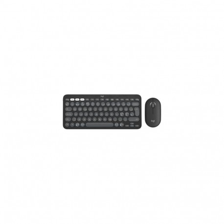 Logitech 920-012257 keyboard Mouse included Universal RF Wireless + Bluetooth QWERTY Nordic Graphite
